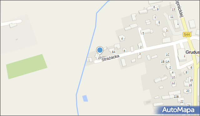 Grudusk, Strażacka, 10A, mapa Grudusk