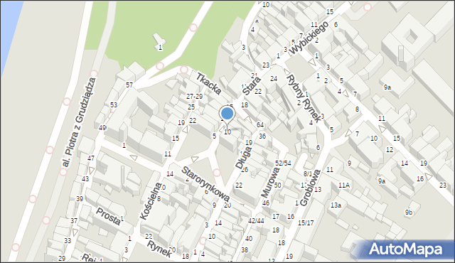 Grudziądz, Stara, 10, mapa Grudziądza