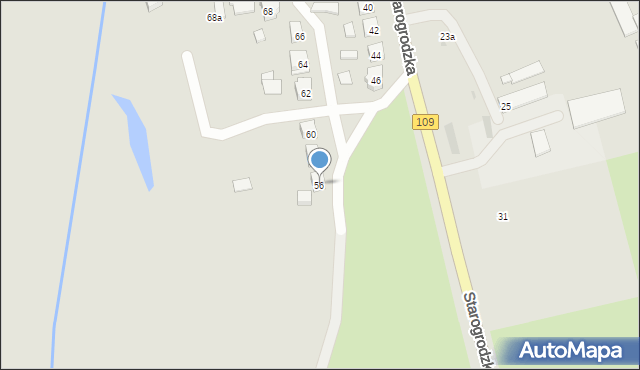 Gryfice, Starogrodzka, 56, mapa Gryfice