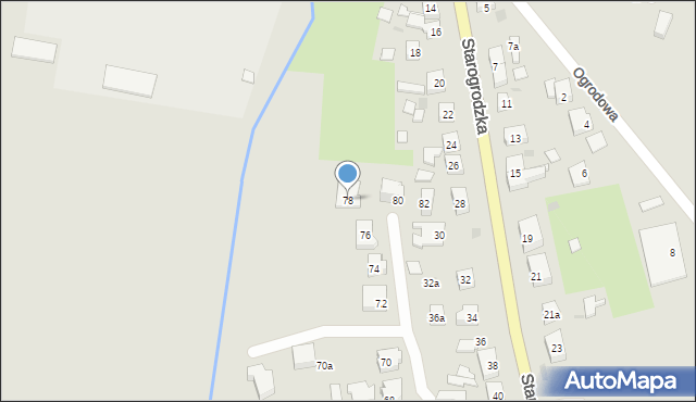Gryfice, Starogrodzka, 78, mapa Gryfice