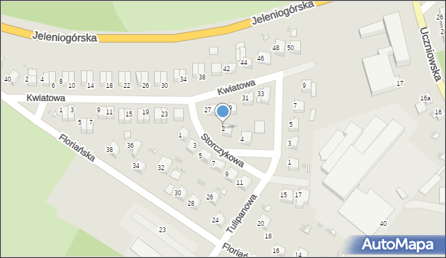Gryfów Śląski, Storczykowa, 2, mapa Gryfów Śląski