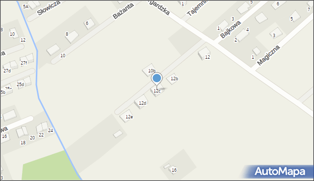 Grzędzice, Stargardzka, 12c, mapa Grzędzice