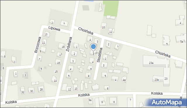 Grzegorzew, Stodólna, 2, mapa Grzegorzew