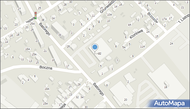 Hajnówka, Stefana Batorego, 28, mapa Hajnówka