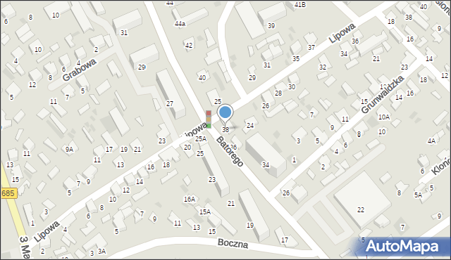 Hajnówka, Stefana Batorego, 38, mapa Hajnówka