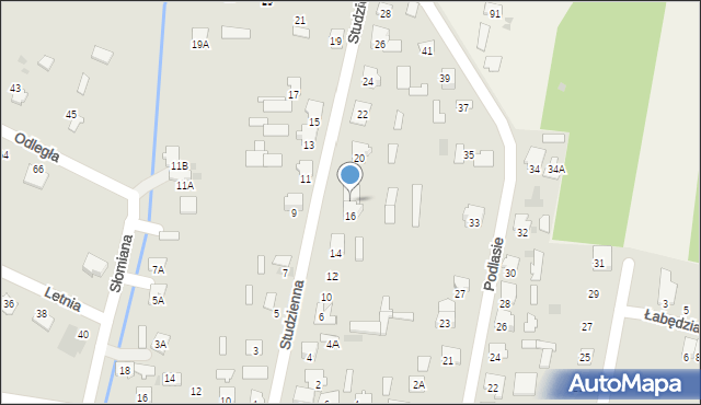 Hajnówka, Studzienna, 18, mapa Hajnówka