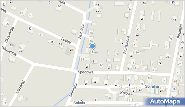 Hajnówka, Studzienna, 3a, mapa Hajnówka