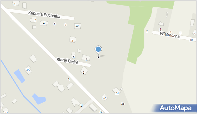 Halinów, Starej Baśni, 4, mapa Halinów