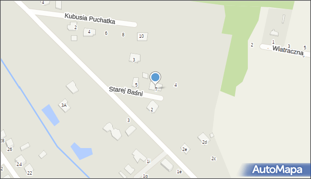 Halinów, Starej Baśni, 7, mapa Halinów