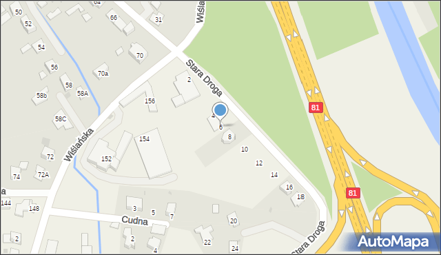 Harbutowice, Stara Droga, 6, mapa Harbutowice