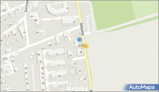 Hel, Steyera, adm., 34A, mapa Hel