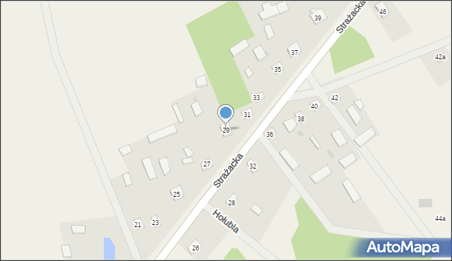 Hołubla, Strażacka, 29, mapa Hołubla