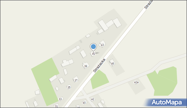 Hołubla, Strażacka, 41, mapa Hołubla