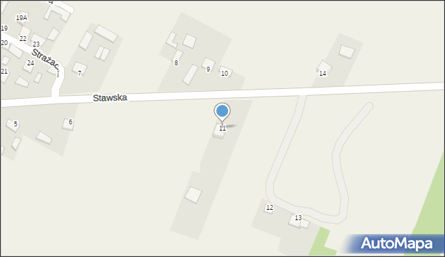 Imielno, Stawska, 11, mapa Imielno