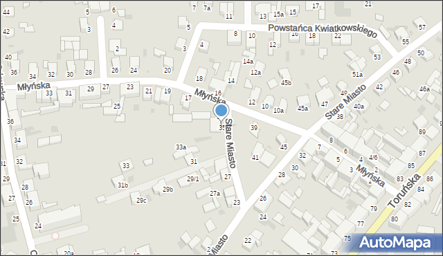 Inowrocław, Stare Miasto, 35, mapa Inowrocławia