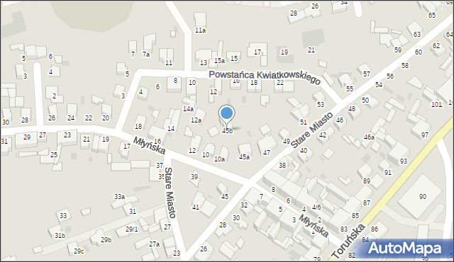 Inowrocław, Stare Miasto, 45b, mapa Inowrocławia