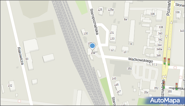 Inowrocław, Staropoznańska, 134, mapa Inowrocławia