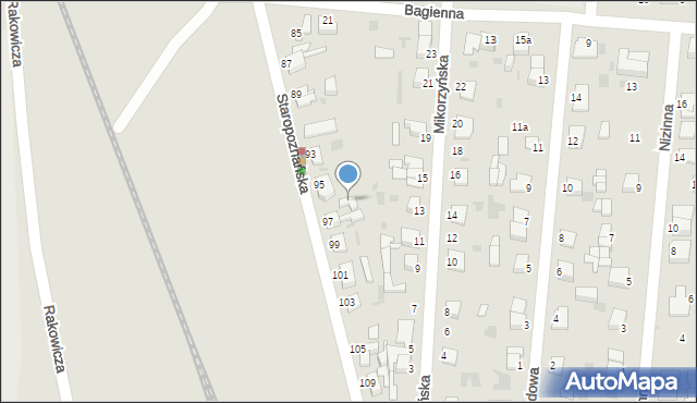 Inowrocław, Staropoznańska, 97a, mapa Inowrocławia