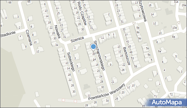 Inowrocław, Strachanowskiego Marcina, hm., 10, mapa Inowrocławia