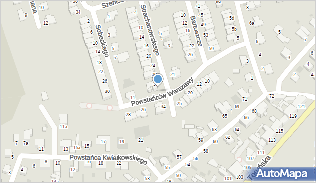 Inowrocław, Strachanowskiego Marcina, hm., 32, mapa Inowrocławia