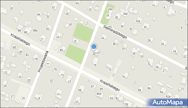 Izabelin C, Stanisława Augusta Poniatowskiego, 12, mapa Izabelin C