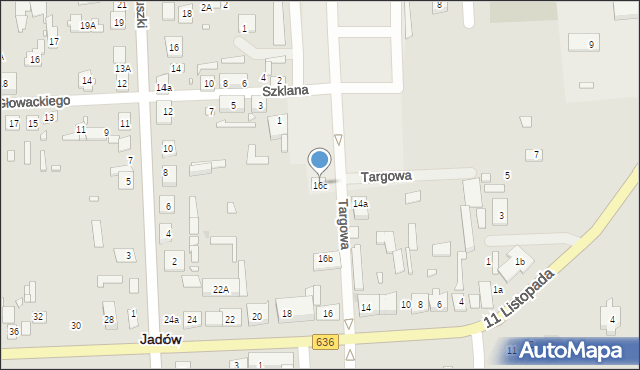 Jadów, Stanisława Augusta Poniatowskiego, 16c, mapa Jadów