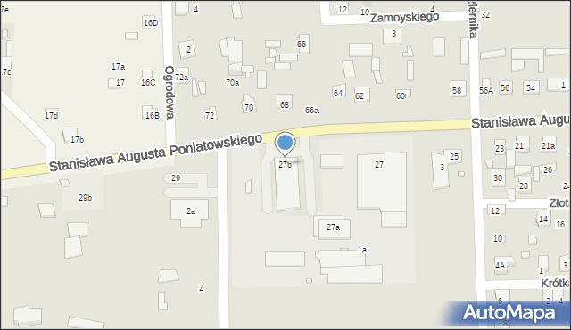 Jadów, Stanisława Augusta Poniatowskiego, 27b, mapa Jadów