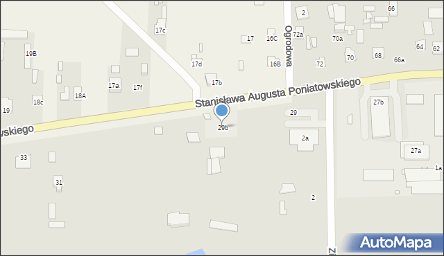 Jadów, Stanisława Augusta Poniatowskiego, 29b, mapa Jadów