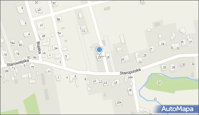 Jadowniki, Staropolska, 13, mapa Jadowniki