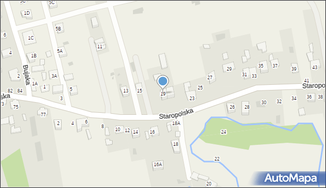 Jadowniki, Staropolska, 19, mapa Jadowniki