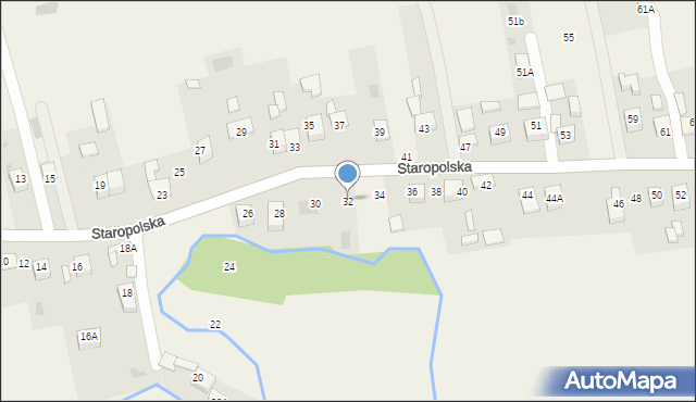 Jadowniki, Staropolska, 32, mapa Jadowniki