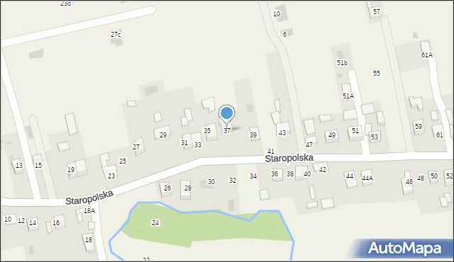 Jadowniki, Staropolska, 37, mapa Jadowniki