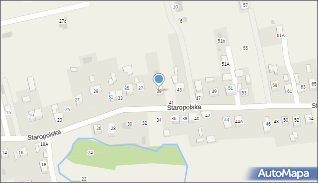 Jadowniki, Staropolska, 39, mapa Jadowniki
