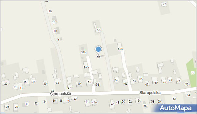 Jadowniki, Staropolska, 55, mapa Jadowniki