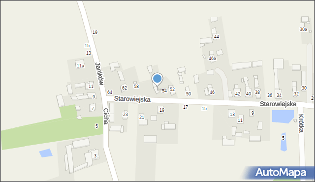 Janików, Starowiejska, 56, mapa Janików