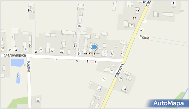 Janików, Starowiejska, 8, mapa Janików