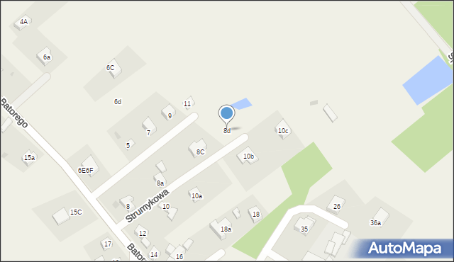 Janików, Stefana Batorego, 8d, mapa Janików