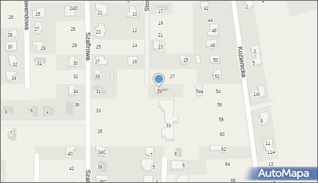 Janów, Storczykowa, 29, mapa Janów