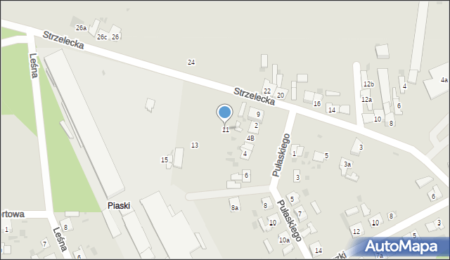 Janowiec Wielkopolski, Strzelecka, 11, mapa Janowiec Wielkopolski