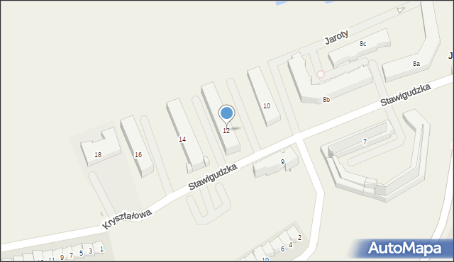 Jaroty, Stawigudzka, 12, mapa Jaroty
