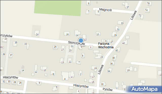 Jasienica, Storczyków, 3, mapa Jasienica