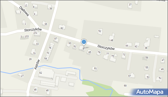 Jasienica, Storczyków, 87, mapa Jasienica