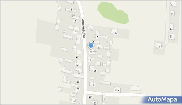 Jaskrów, Starowiejska, 11, mapa Jaskrów