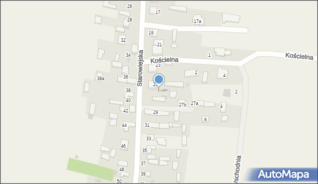 Jaskrów, Starowiejska, 27, mapa Jaskrów