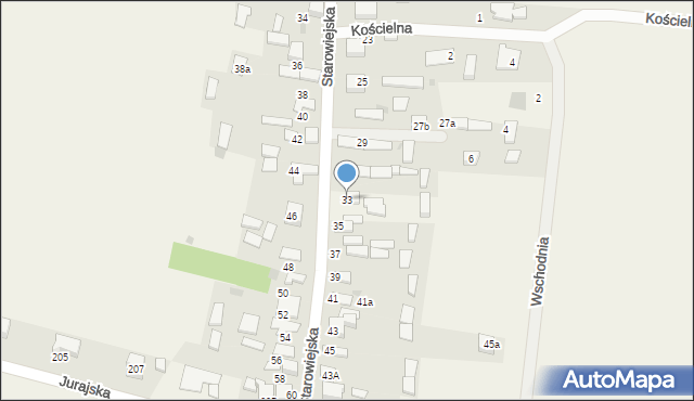 Jaskrów, Starowiejska, 33, mapa Jaskrów