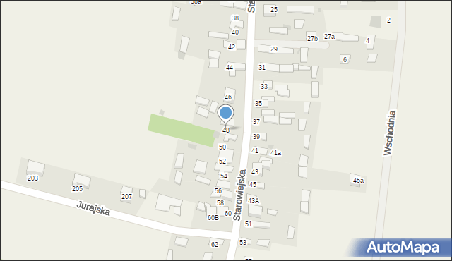 Jaskrów, Starowiejska, 48, mapa Jaskrów