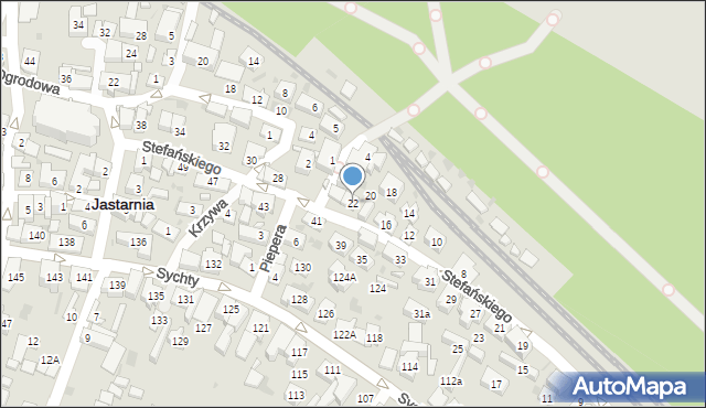 Jastarnia, Stefańskiego Pawła, ks., 22, mapa Jastarnia