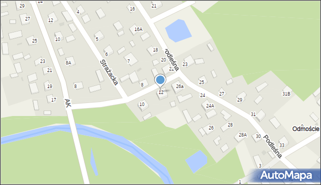 Jastkowice, Strażacka, 12, mapa Jastkowice