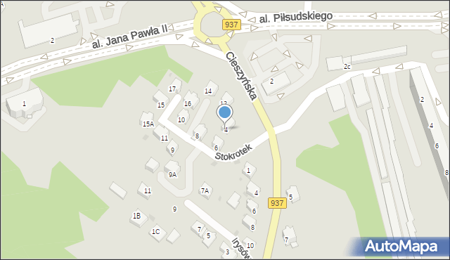 Jastrzębie-Zdrój, Stokrotek, 4, mapa Jastrzębie-Zdrój