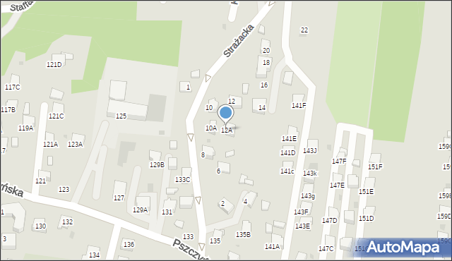 Jastrzębie-Zdrój, Strażacka, 12A, mapa Jastrzębie-Zdrój